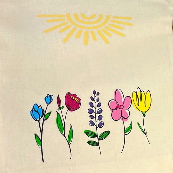 Canvas tote bag. Multipurpose. Books, beach toys/towels, etc. - Picture 2 of 3